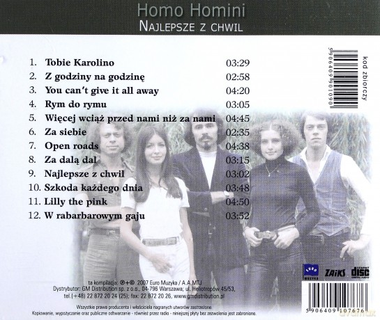 Homo Homini: Platynowe przeboje - Najlepsze z chwil [CD]