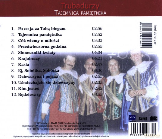 Trubadurzy: Platynowe przeboje - Tajemnica pamiętnika [CD]