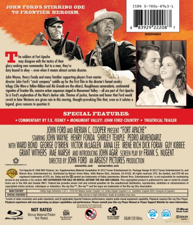 Fort Apache (1948) [Blu-Ray]