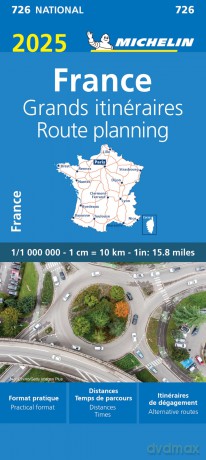 France Route Planning 2025 Michelin National Map 726 [KSIĄŻKA]