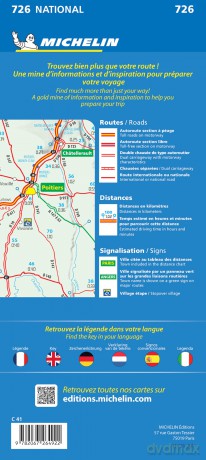 France Route Planning 2025 Michelin National Map 726 [KSIĄŻKA]