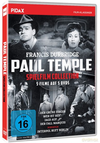 Francis Durbridge: Paul Temple Spielfilm Collection - 5 Filme [5DVD]