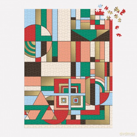 Frank Lloyd Wright December Gifts 1000 Piece Foil Puzzle [KSIĄŻKA]
