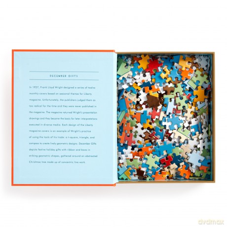 Frank Lloyd Wright December Gifts 500 Piece Book Puzzle [KSIĄŻKA]