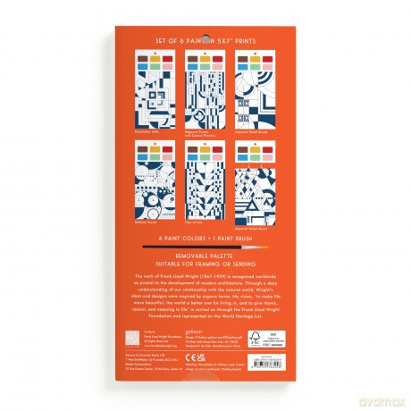 Frank Lloyd Wright PaintIn Postcard Set [KSIĄŻKA]