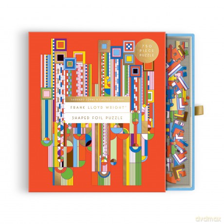 Frank Lloyd Wright Saguaro Cactus Forms 750 Piece Shaped Foil Puzzle [KSIĄŻKA]