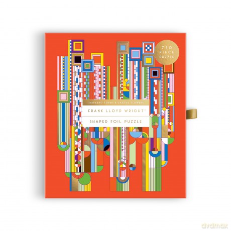 Frank Lloyd Wright Saguaro Cactus Forms 750 Piece Shaped Foil Puzzle [KSIĄŻKA]