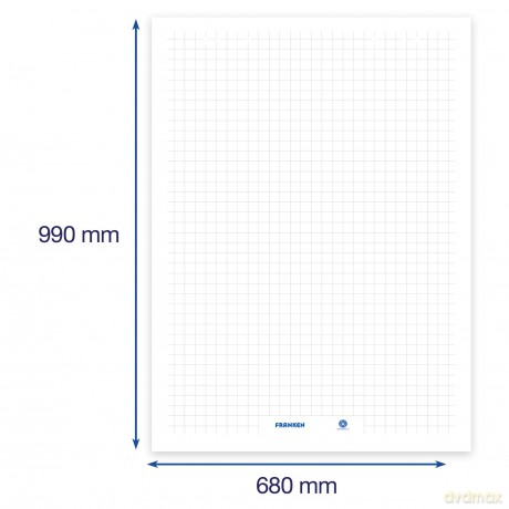 Franken: FRANKEN Flipchart-Papier kariert 68,0 x