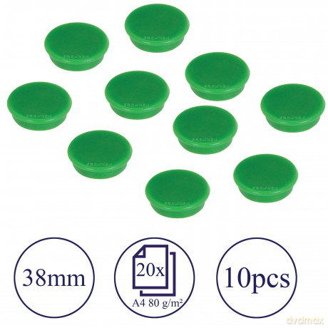 Franken: FRANKEN Magnet grźn, Kunststoff 3,8 cm