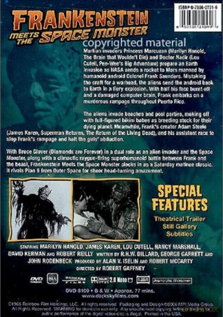 Frankenstein Meets The Space Monster [DVD]