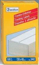 Frankier-Etikett 138x48mm