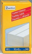 Frankier-Etikett 163x43mm