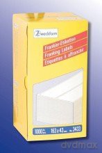 Frankier-Etikett 163x43mm