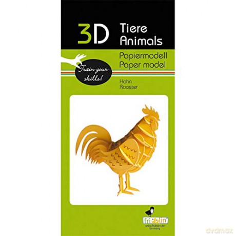 Fridolin Paper Model Hahn Rooster
