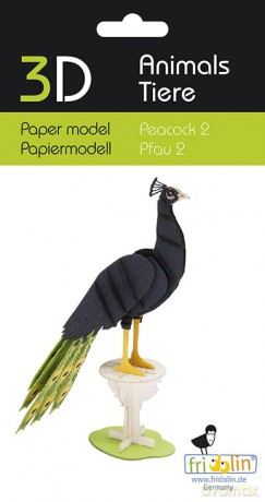 Fridolin Paper Model Peacock 2