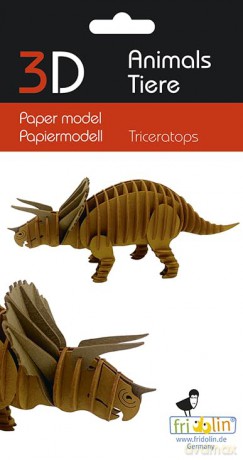 Fridolin Paper Model Triceratops