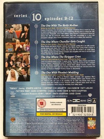 Friends - Series 10 Eps 9-12 - Friends - Series 10 Eps 9-12 [DVD]