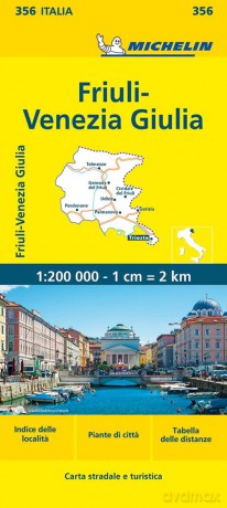 Friuli Venezia Giulia Michelin Local Map 356 [KSIĄŻKA]