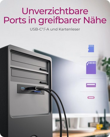 Frontplatte IcyBox fźr 3,5" Einschub