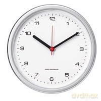 Funkuhr design silber