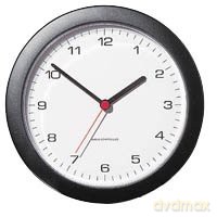 Funkwanduhr design schwarz