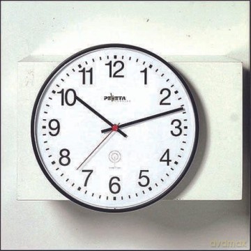 Funk-Wanduhr Kunstst.schw.30cm