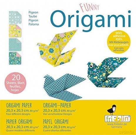 Funny Origami. Doves. 20 sheets 20x20 cm