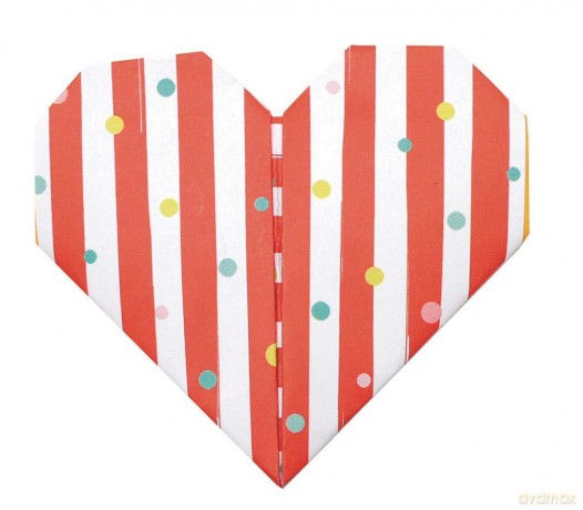Funny Origami. Hearts. 20 sheets 15x15 cm