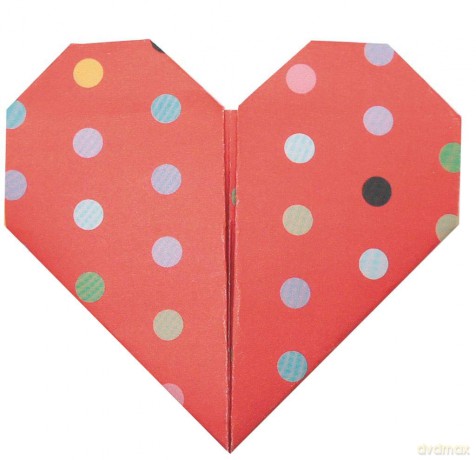 Funny Origami. Hearts. 20 sheets 15x15 cm