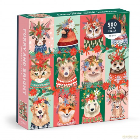 Furry And Bright 500 Piece Puzzle [KSIĄŻKA]