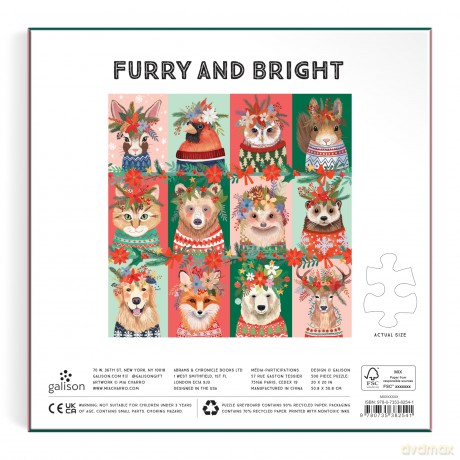 Furry And Bright 500 Piece Puzzle [KSIĄŻKA]