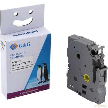 G&G: G&G Schriftband Brother TZe-211 15200, 6