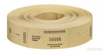 Garderobenmarken gelb 500