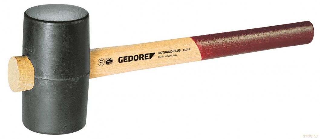 Gedore: GEDORE Gummihammer 0,4 kg 55 mm Kopf:
