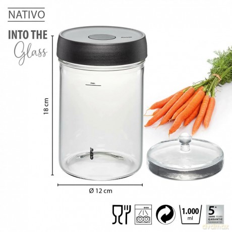 Gefu Fermentierglas NATIVO 1.000 ml