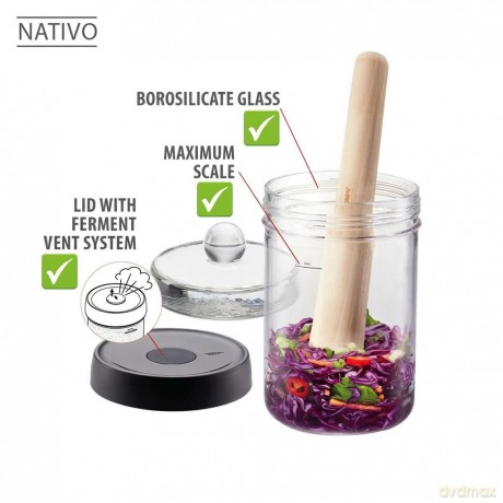 Gefu Fermentierglas NATIVO 1.000 ml