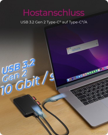 Geh. IcyBox M.2NVMeSATA SSD mit zweifach