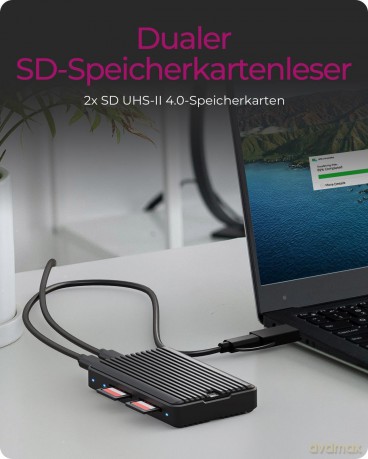 Geh. IcyBox M.2NVMeSATA SSD mit zweifach