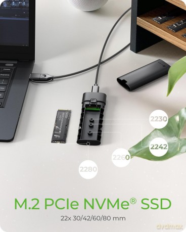Geh. IcyBox Spade Case 1806 NVMe M.2 USB