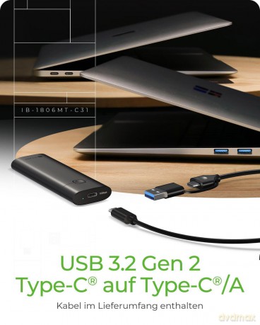 Geh. IcyBox Spade Case 1806 NVMe M.2 USB