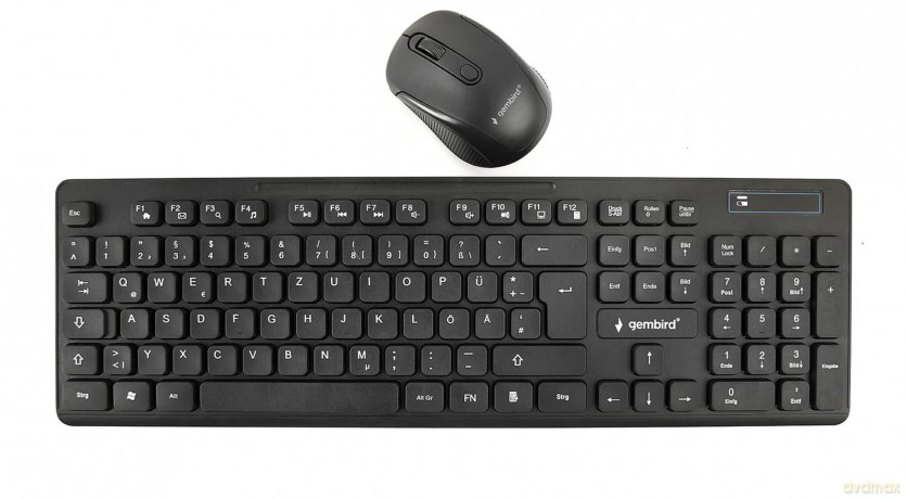 gembird Kabelloses Desktop-Set schwarz U