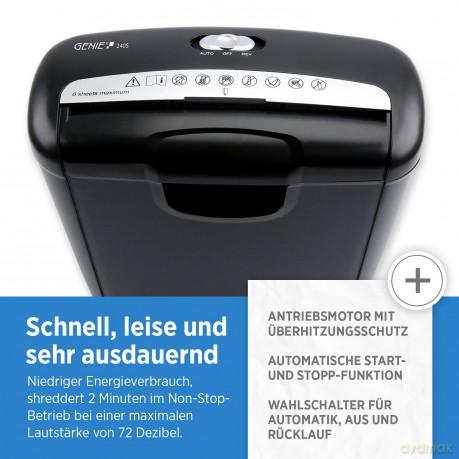 Genie: GENIE 240 S Aktenvernichter mit Streifen
