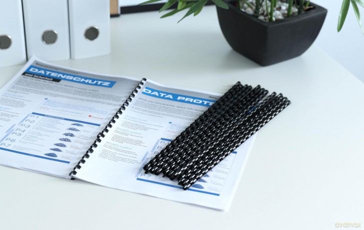 GENIE Spiralbinderźcken 6mm schwarz 25 S