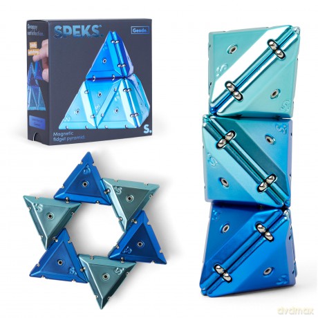 Geode Chrome Pyramid - Blauw