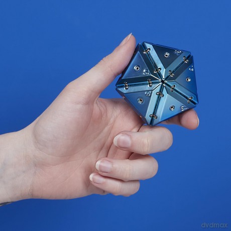 Geode Chrome Pyramid - Blauw