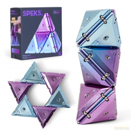 Geode Chrome Pyramid - Paars