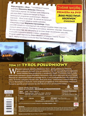 Moja przygoda z "Boso..." (Tom 27) Tyrol Południowy - Sławomir Makaruk (booklet) [DVD]
