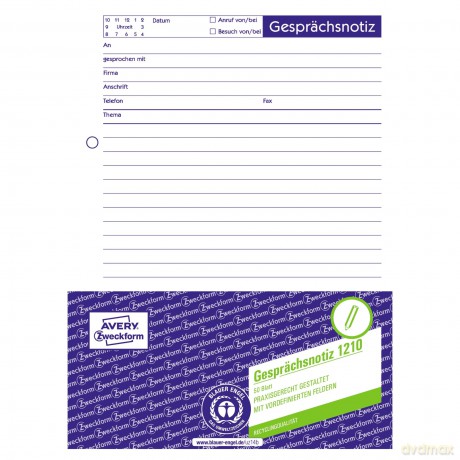 Gesprchsnotiz Rc A5 50Bl