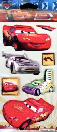 Nalepki Puffy Shining Stickers CARS