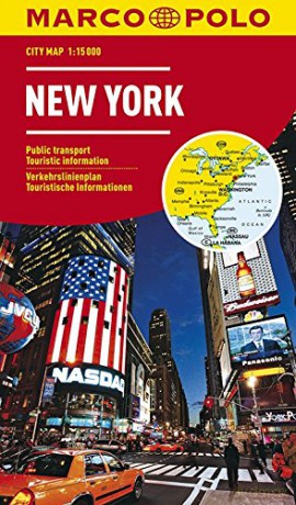 New York. Laminowany plan miasta w skali 1:15 000 Marco Polo